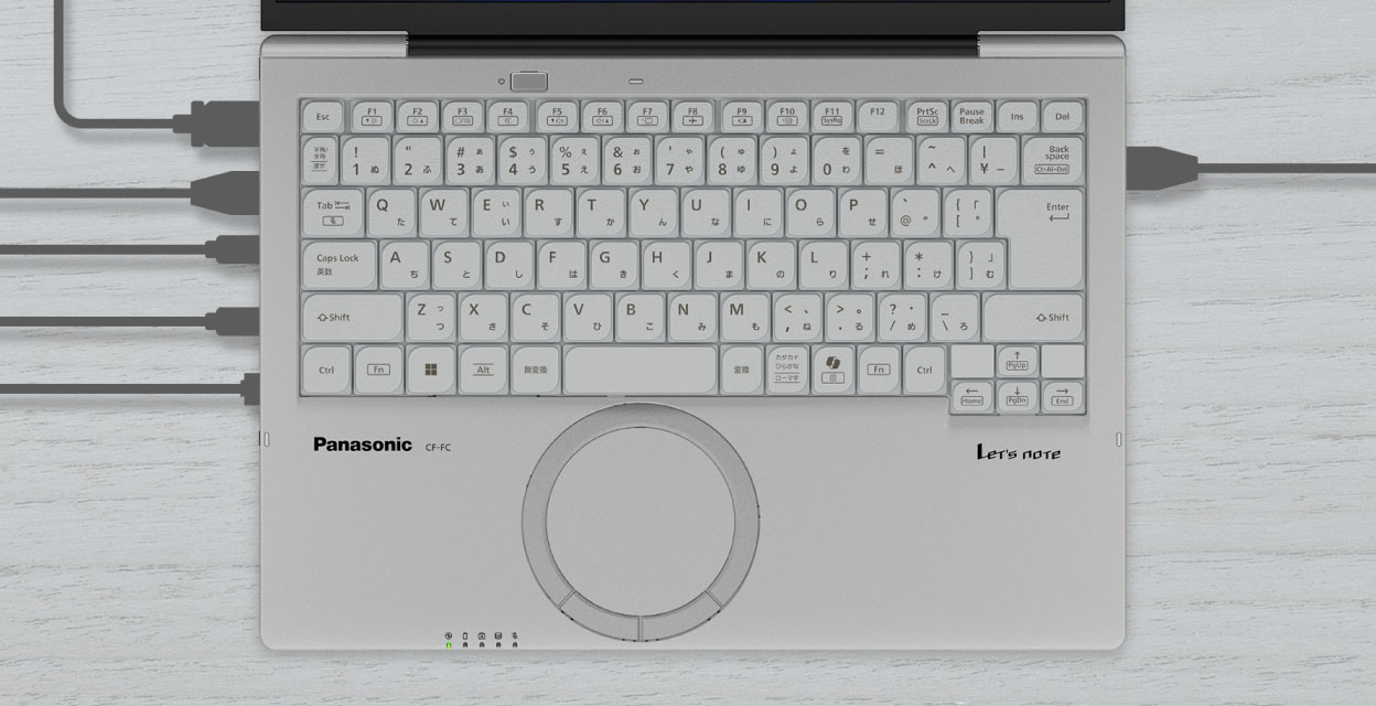 レッツノートFC インターフェース