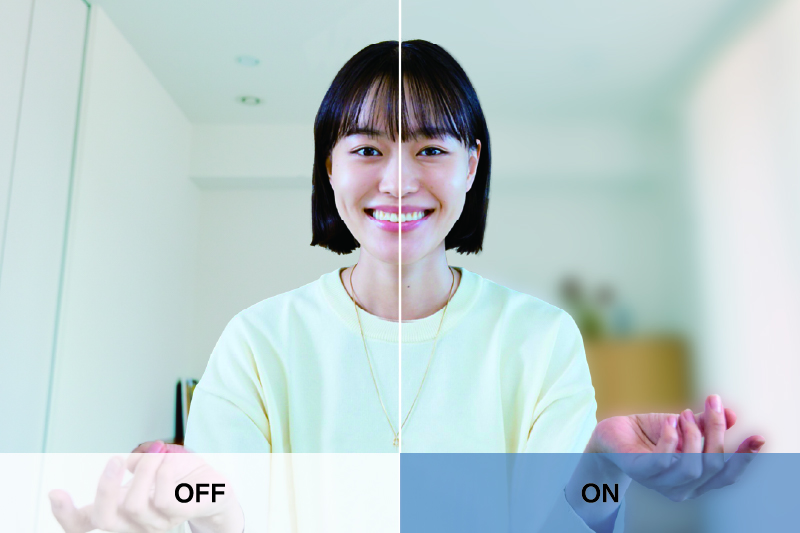 レッツノートFC 背景をぼかす