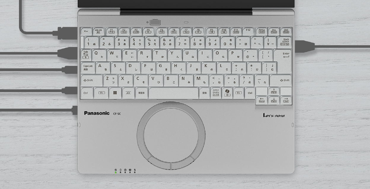 レッツノートSC インターフェース