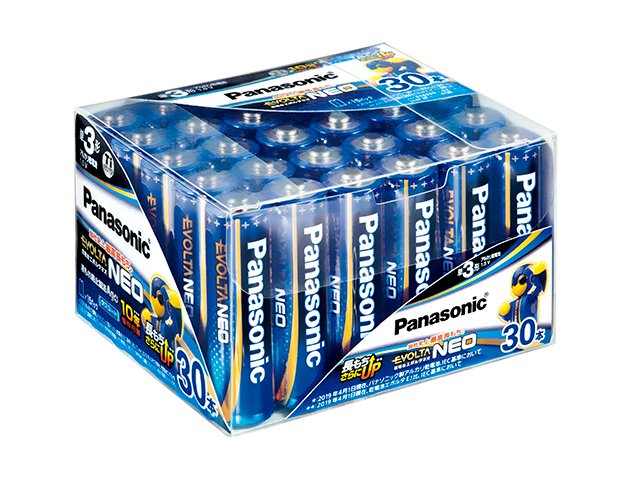 業務用30セット Panasonic パナソニック エボルタ乾電池 単4 12個 LR03EJ12SW LR6NJ&frasl;30SH 単3形乾電池エボルタNEO30本｜エボルタ乾電池