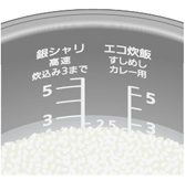 水加減のしかたイメージ