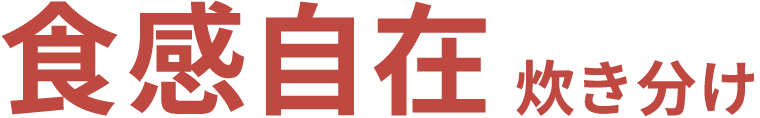 食感自在炊き分け
