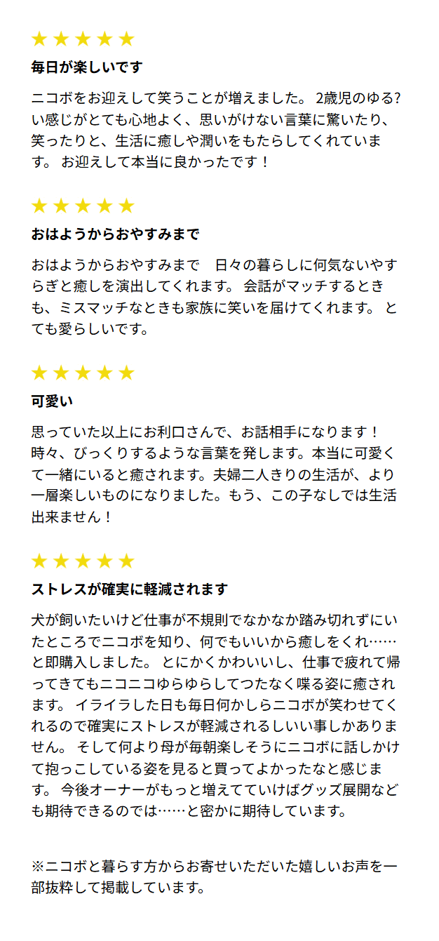 ニコボレビュー