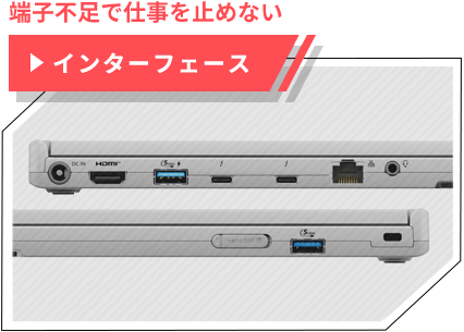 端子不足で仕事を止めない「インターフェース」