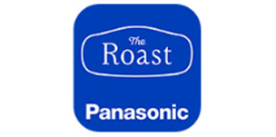 「The Roast Expert」アプリのアイコン（青色の背景に白文字でroastとpanasonicのロゴ）